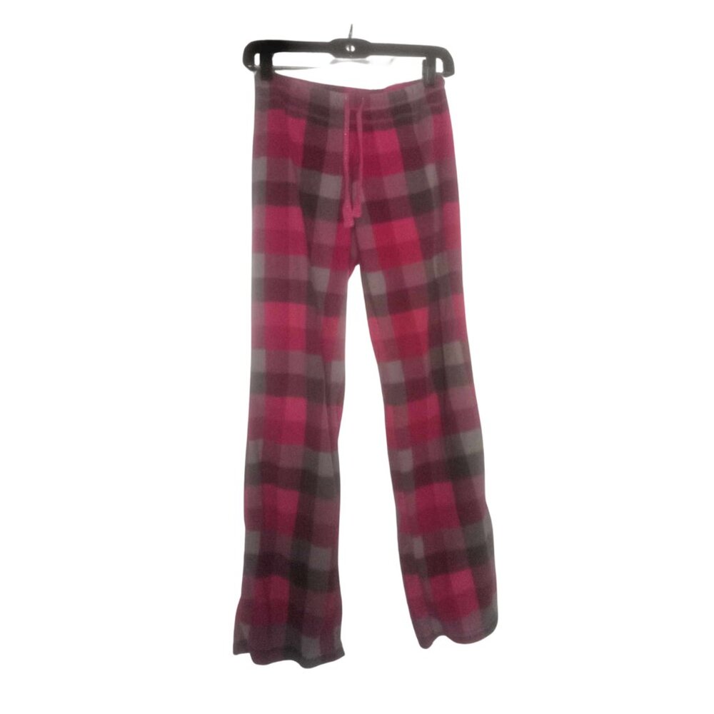 Xhileration Pink Plaid Flannel Pajama Pants Lounge Wear Size XS Sleepwear